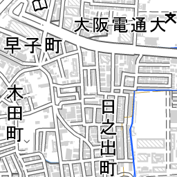 寝屋川市駅 周辺の地図 地図ナビ