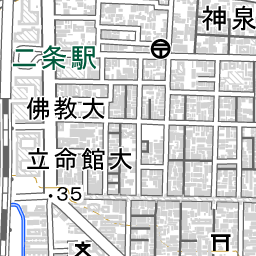 二条城前駅 周辺の地図 場所 アクセス 地図ナビ