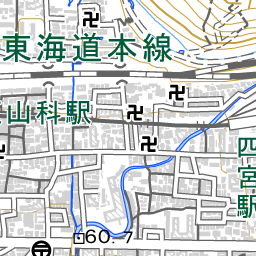 京阪山科駅 周辺の場所 アクセス 地図ナビ