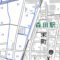 森田駅 周辺の地図 地図ナビ