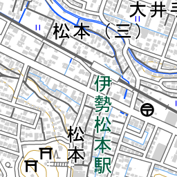 伊勢松本駅 周辺の地図 地図ナビ