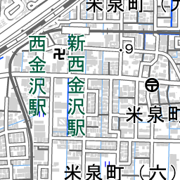 西金沢駅 周辺の地図 地図ナビ