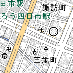 近鉄四日市駅 周辺の地図 地図ナビ