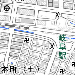 岐阜駅 周辺の地図 地図ナビ