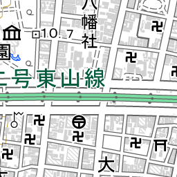 上前津駅 周辺の地図 地図ナビ