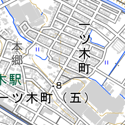 流れ川 境川水系 地図 国土数値情報河川データセット