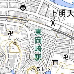 東岡崎駅 周辺の地図 地図ナビ