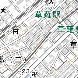 草薙駅 周辺の地図 場所 アクセス 地図ナビ
