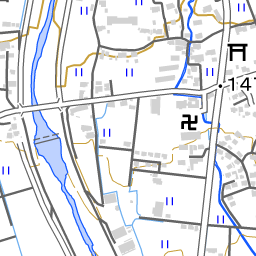 群馬県高崎市楽間町 国勢調査町丁 字等別境界データセット