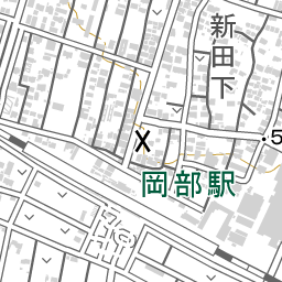 岡部駅 周辺の地図 地図ナビ