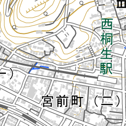 桐生駅 周辺の地図 地図ナビ