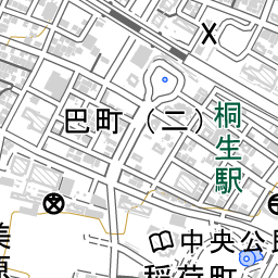 桐生駅 周辺の地図 地図ナビ