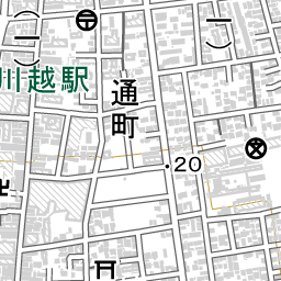 本川越駅 周辺の地図 地図ナビ