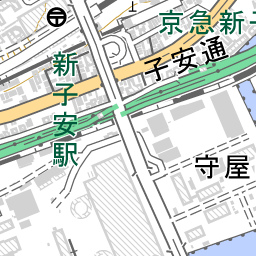 京急新子安駅 周辺の地図 地図ナビ