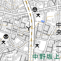 中野坂上駅 周辺の地図 地図ナビ