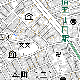 初台駅 周辺の地図 地図ナビ
