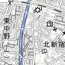 東中野駅 周辺の地図 地図ナビ