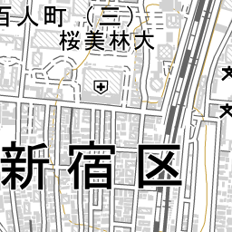 新大久保駅 周辺の地図 場所 アクセス 地図ナビ