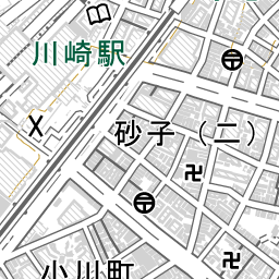 川崎駅 周辺の地図 地図ナビ