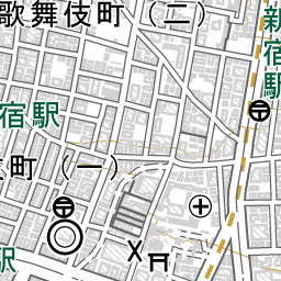 新宿西口駅 周辺の地図 地図ナビ