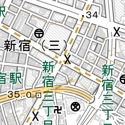 新宿西口駅 周辺の地図 地図ナビ