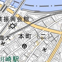 京急川崎駅 周辺の地図 地図ナビ