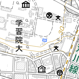 学習院下駅 周辺の地図 地図ナビ