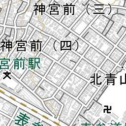 表参道駅 周辺の地図 地図ナビ