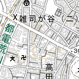 学習院下駅 周辺の地図 地図ナビ