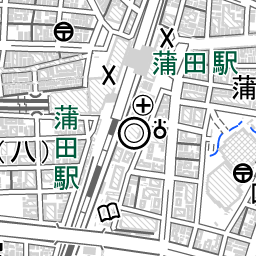 蒲田駅 周辺の地図 地図ナビ