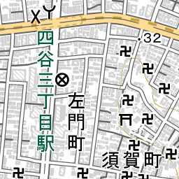 四谷三丁目駅 周辺の地図 地図ナビ