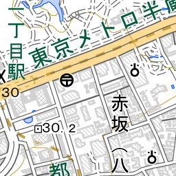 青山一丁目駅 周辺の地図 地図ナビ