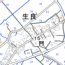 栃木県小山市大字楢木 (092080450)  国勢調査町丁・字等別境界データ 