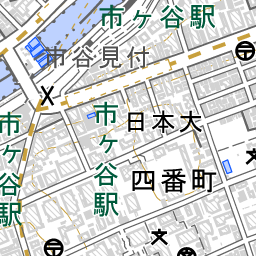 市ヶ谷駅 周辺の地図 地図ナビ