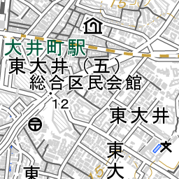 大井町駅 周辺の地図 地図ナビ