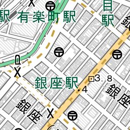 銀座駅 周辺の地図 地図ナビ