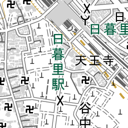 日暮里駅 周辺の地図 地図ナビ