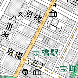 銀座一丁目駅 周辺の地図 地図ナビ