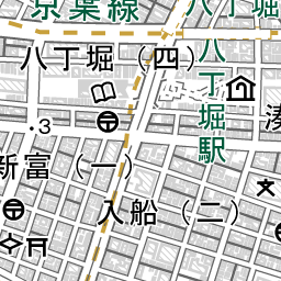 八丁堀駅 周辺の場所 アクセス 地図ナビ