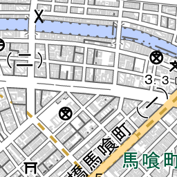 小伝馬町駅 周辺の地図 地図ナビ