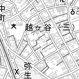 越谷駅 周辺の地図 場所 アクセス 地図ナビ