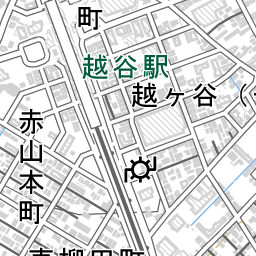 越谷駅 周辺の地図 場所 アクセス 地図ナビ