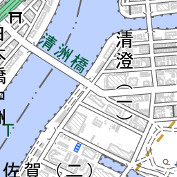 清澄白河駅 周辺の地図 地図ナビ