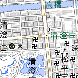 清澄白河駅 周辺の地図 地図ナビ