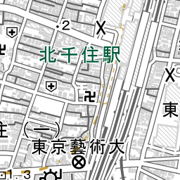 北千住駅 周辺の地図 地図ナビ