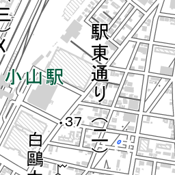 小山駅 周辺の地図 地図ナビ