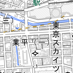 押上駅 周辺の地図 地図ナビ