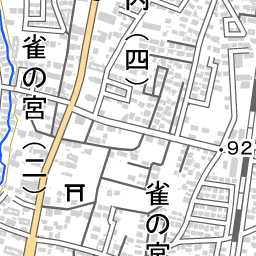 雀宮駅 周辺の地図 地図ナビ
