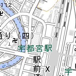 宇都宮駅 周辺の地図 地図ナビ