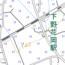 下野花岡駅 周辺の地図 場所 アクセス 地図ナビ